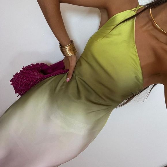 ZARA TIE DYE ASYMMETRIC DRESS - Picture 6 of 16